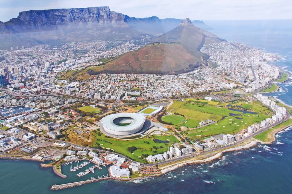 Cape Town top view